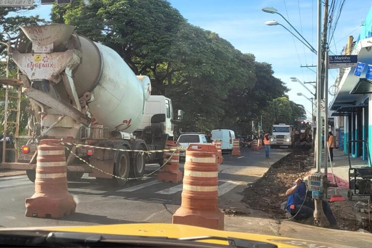 Trecho da avenida Francisco Junqueira tem interdição parcial