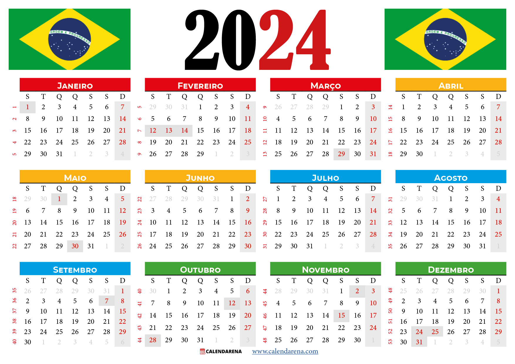 Ano de 2024 terá 10 feriados e 8 pontos facultativos; veja a lista - Portal  Ribeirão Preto